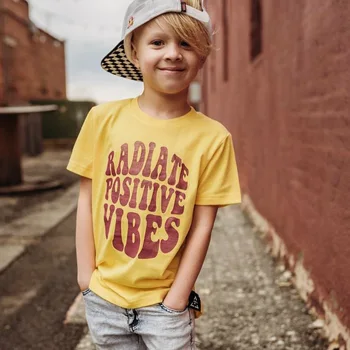 

2020 New Summer Boys T Shirt Fashion Letter Print Children T Shirt For Boy Cotton Short Sleeve Baby Girl T Shirt Kids Clothes