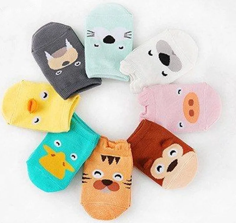 

Cute Ankles Socks Fashion Women Spring Summer Animals Printed Casual Girls Sox