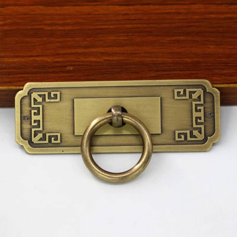 

Chinese Antique Drawer Knob Furniture Door Handle Gate Hardware Classical Wardrobe Cabinet Shoe Closet Cone Vintage Pull Ring