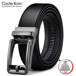 Men High Quality Male Belt Genuine Leather Metal Automatic Buckle Belt For Men Original Natural Cowskin Luxury Designer Belts