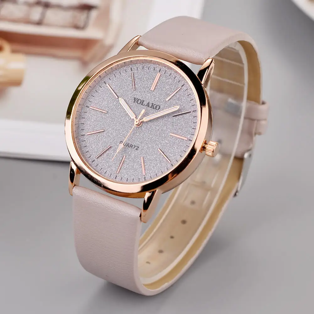 

Ladies Fashion Watch Women Wristwatches Clock Luxury Brand Leather Quartz Women's Watch relogio feminino masculino #A
