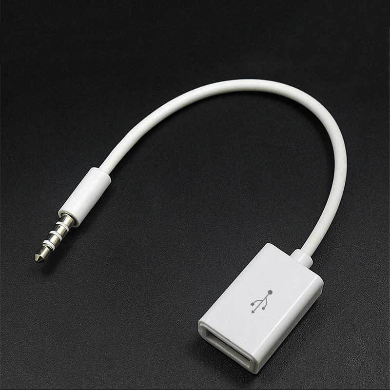 Мини jack 3 5 мм AUX аудио разъем для USB 2 0 конвертер адаптер Aux кабель автомобиля MP3