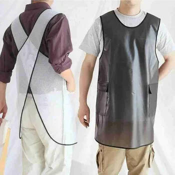 

Waterproof Cooking Resturant Kitchen For Home Waterproof Industrial Bib Smock Cleaning Pvc Plastic Long Apron Kitchen Work