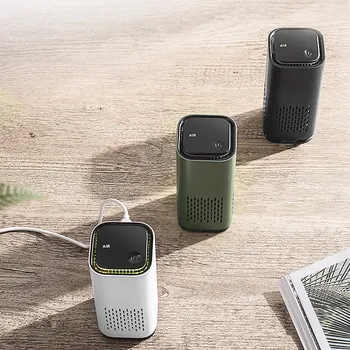 

USB Air Purifier Portable Mini Night Light Air Purifier for Car Office Home