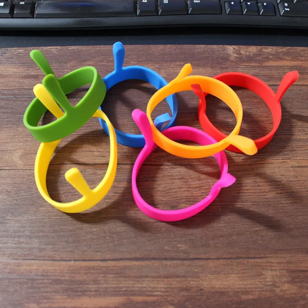 

New Silicone Fried Egg Pancake Ring Omelette Fried Egg Round Shaper Eggs Mould for Cooking Breakfast Frying Pan Oven Kitchen