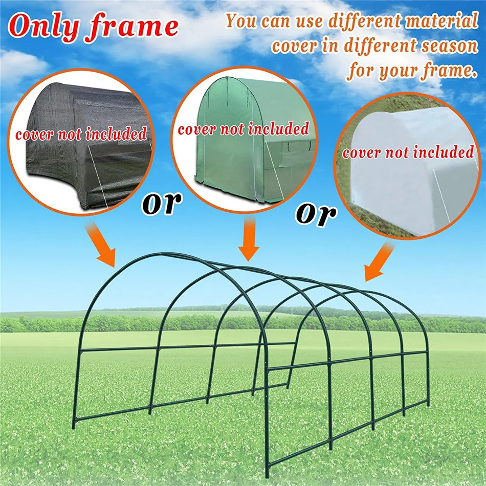 AULAYSED 20' X 10' X 7' садовая многофункциональная Опора арки для вьющиеся растения/цветы/овощная теплица рамка