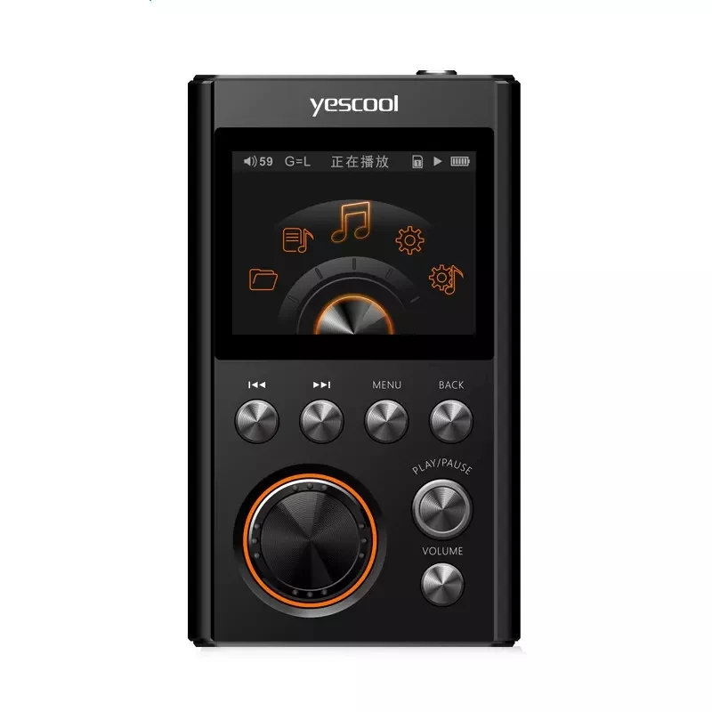 Профессиональный Цифровой музыкальный плеер Yescool PG50 спортивный Hi-Fi DSD256 с