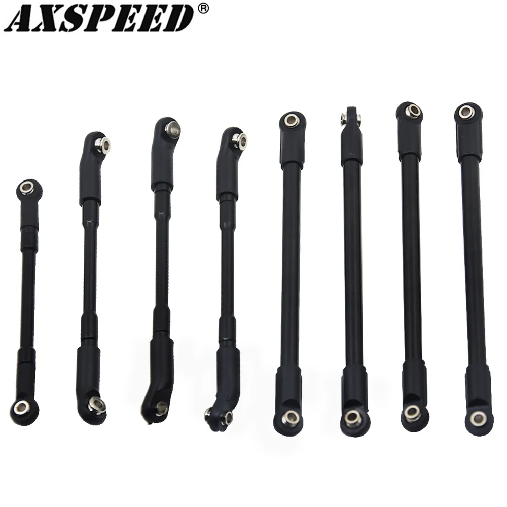 AXSPEED 8PCS Aluminum Alloy Upper Lower Link Rod Kit Sturdy Vehicle Linkage for 1/10 D90 RC Crawler Car Upgrade Parts | Игрушки и хобби