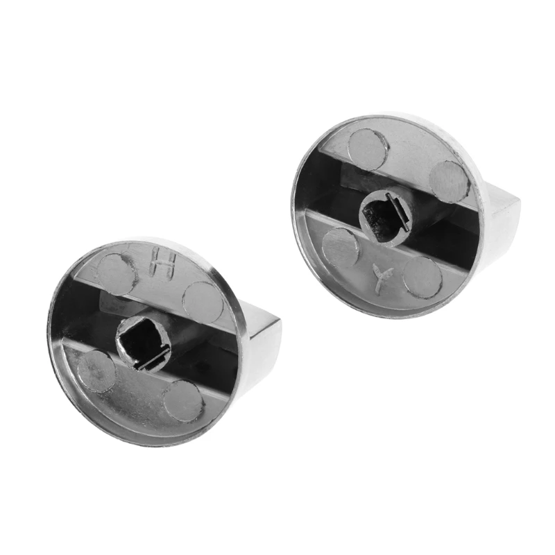 2Pcs Universal Cooker Oven Gas Stove Control Range Knob Switch Replacement Metal 