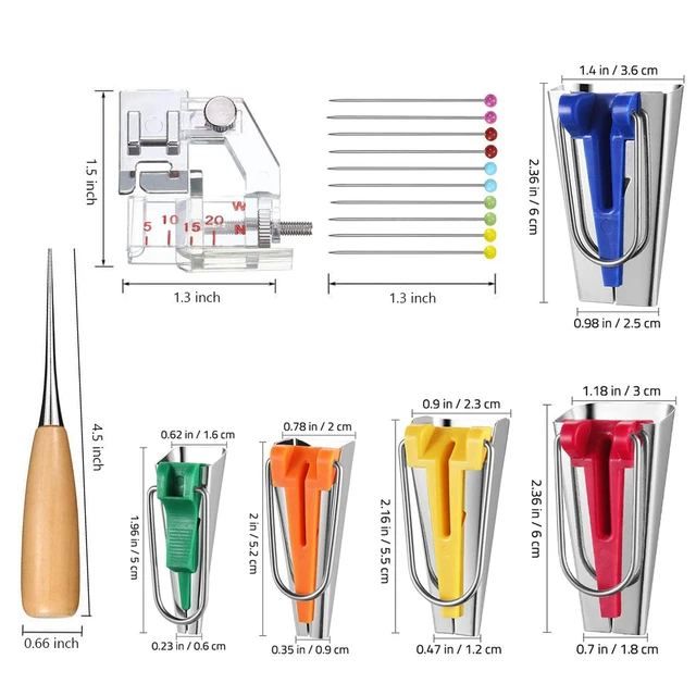 Clover Bias Tape Makers- 2 Sizes