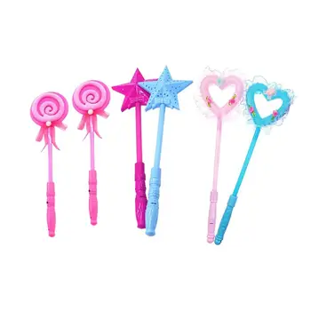 

6 pcs Stick Attractive Decorative Cartoon Glow LED Cute Shiny Toy for Women