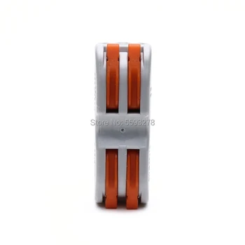 

20PCS/LOT Cable Wire Connector SPL-2 Terminal Block Wiring Connector Compact with Lever 222-412 4Pin 2 output 2 input