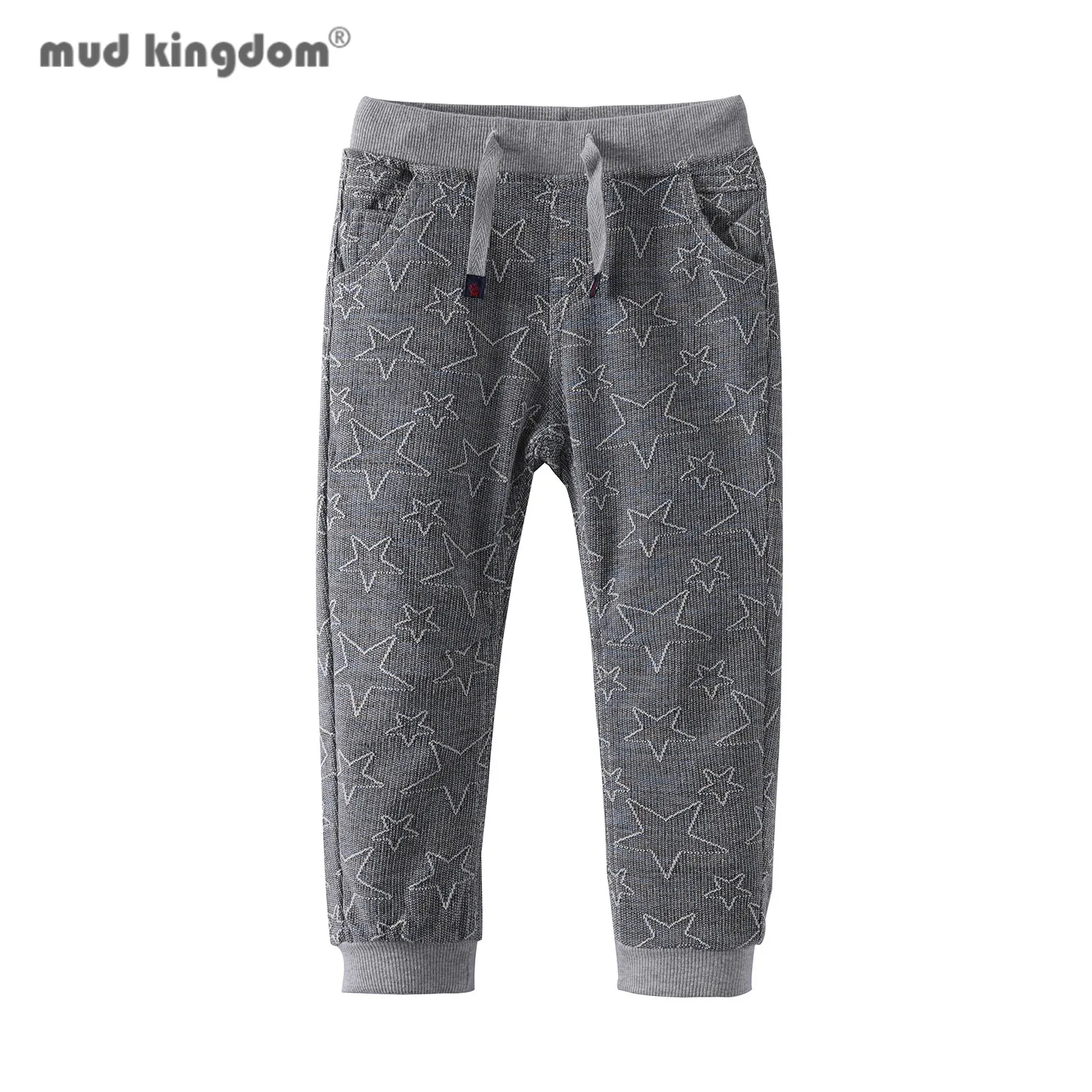 

Mudkingdom Fashion Boys Jogger Sweatpants Drawstring Star Pattern Elastic Waist Pants for Little Boy Kids Clothing Spring Autumn