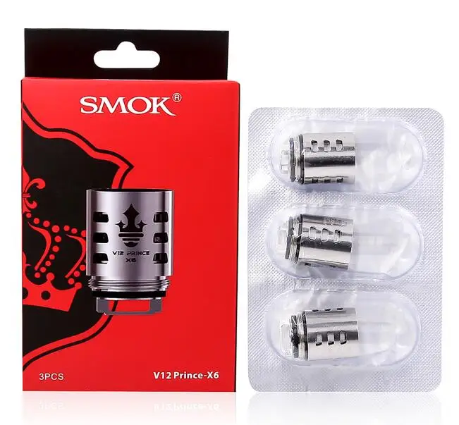 SMOK Resa Prince Tank 7,5 мл электронная сигарета испаритель распылитель с V12 принц ядро сопротивление катушки VS TFV16 - Цвет: 3pcs V12 Prince-X6