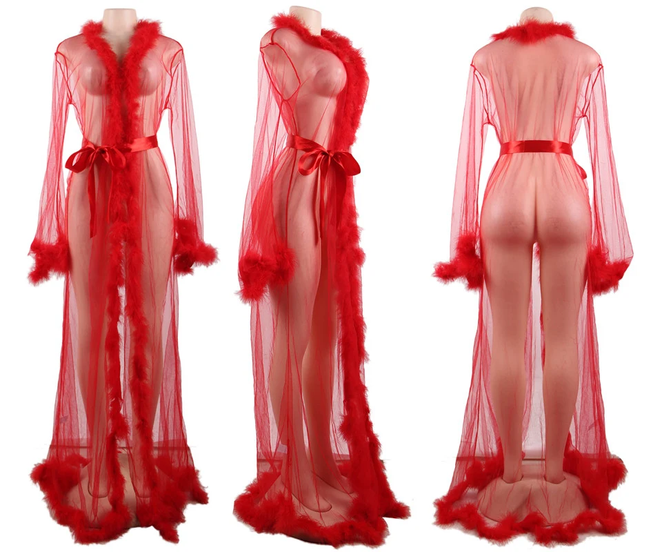 red women's nightgown