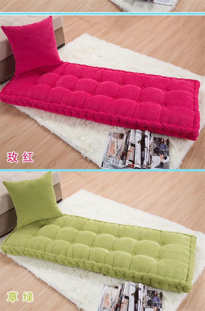 Long Cushion Thickening Chair Cushion Home Seat Mat Floor Cushion Bench  Cushion