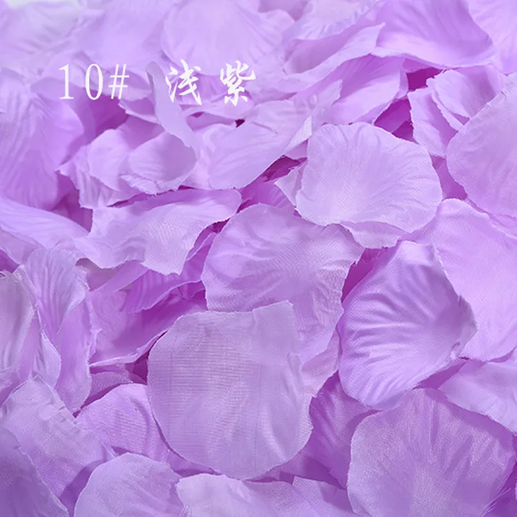 1000 шт 5*5 см искусственные цветы, шелковые цветы, Имитация лепестки роз, свадьба, свадьба, комната, украшения, цветы - Цвет: 10 Light purple