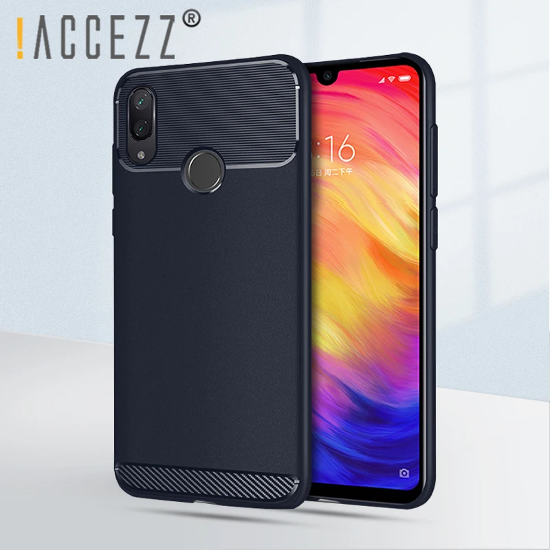 ! Роскошный чехол ACCEZZ для Xiaomi Redmi Note 7 задняя крышка матовый противоударный