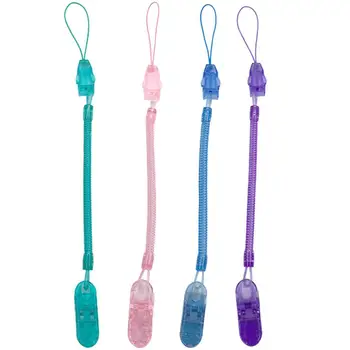 

Infant Soothing Spring Pacifier Clip Chain Baby Toy Teether Anti-Fall Clip Chain