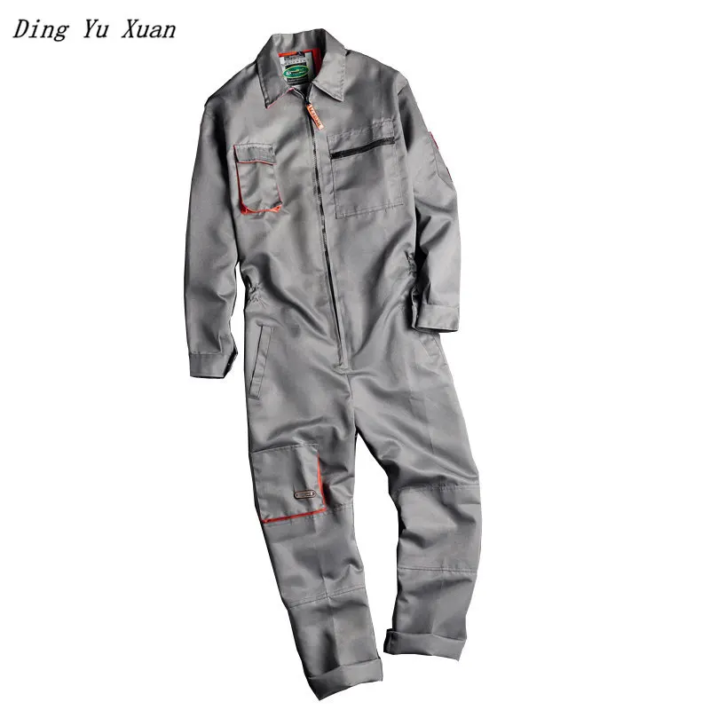 

Mens Loose Cargo Overalls Punk Hip-hop Pants Long Sleeve Rompers Men Jumpsuit Multi-pocket Overalls Hip Hop Workwear Coveralls
