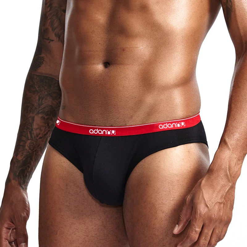 ADANNU Brand Sexy Men Briefs Cotton Underwear Comfortable Underpants Slip Homme Male Panties Penis Pouch Bikini |