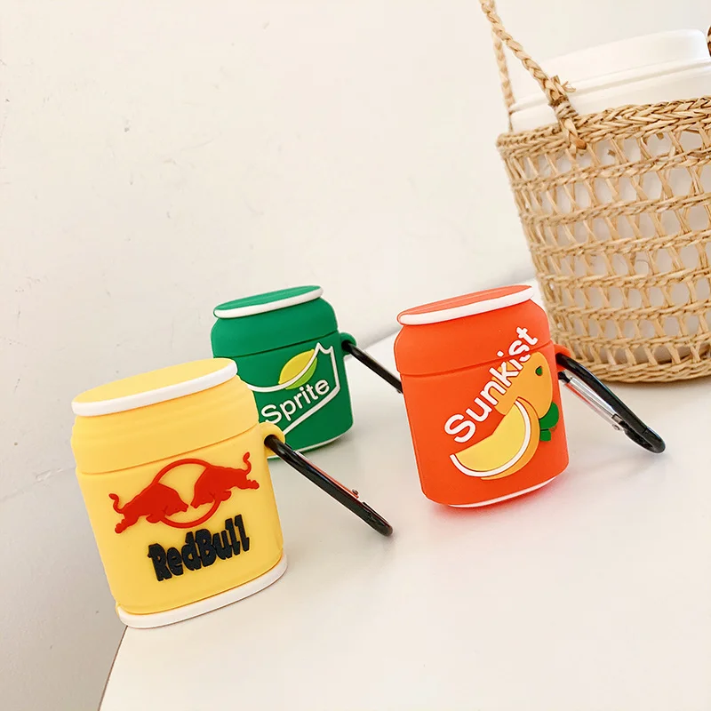 

3D Summer Cool Pattern Wireless Bluetooth Headset Silicone Case For Airpods Earphone Protective Case Shockproof Soft Case Cover