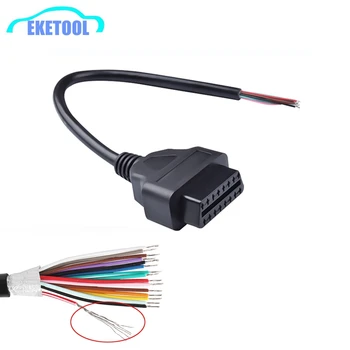 

Universal OBDII 16Pin Female Connector Extended Opening Cable Fits All OBD2 16Pin Vehicles OBD2 Female Connector