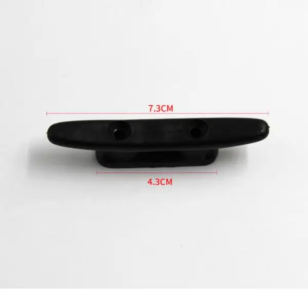 2pcs Boat Dock Cleat 3 inch 75mm Heavy Duty Nylon Cleats Black