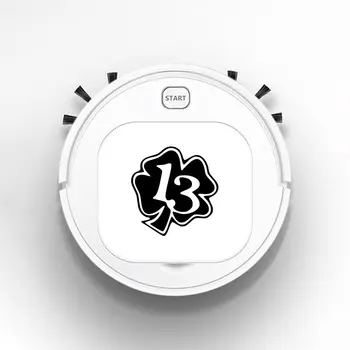 

Robot Vacuum Cleaner Intelligent Automatic Mopping Clean Robot for Hard Floor Carpet 4 LEAF CLOVER LUCKY 13 Fashion