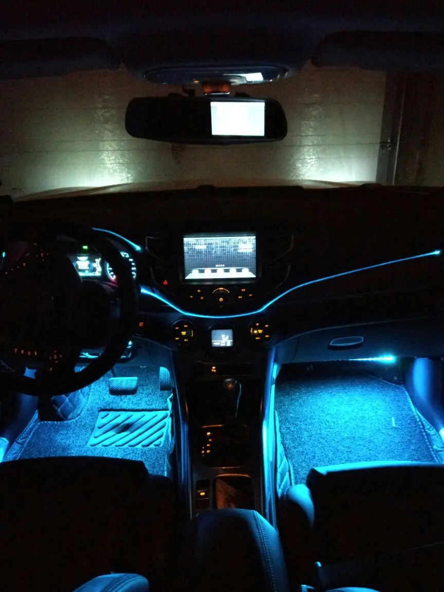 Мини 1,5 Вт DC12V автомобильный светильник для домашнего использования автомобильная лампа боковое Свечение Волоконно-оптический светильник осветитель