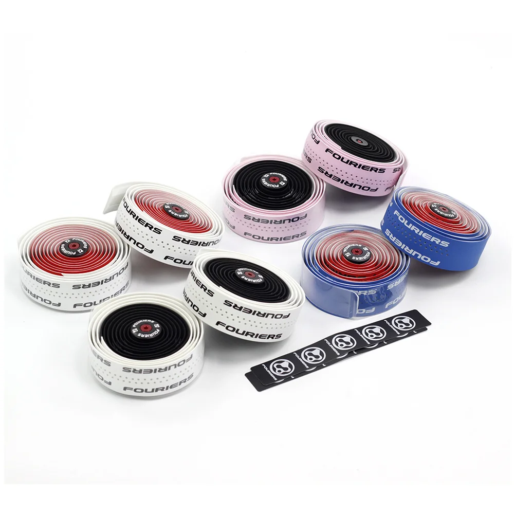 

Dual Color Tape PU Bicycle Drop Handlebar Tape with Holes Bike Belts For Fixed Gear Road Bike Handle bar Wraps