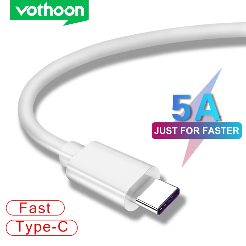 Кабель USB Type C Vothoon 5A для Huawei Mate 30 Pro P40 P30 Lite 5A|Кабели мобильных телефонов| |