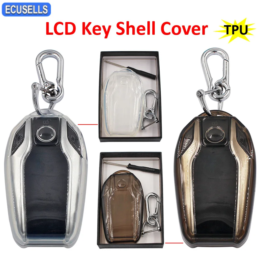 LCD Screen Car Key Cover CF400 CF500 TK800 Special Key Case Key Chain