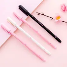 Романтическая гелевая ручка Sakura, Ручка-роллер для школы, офиса, студенческие канцелярские принадлежности, черные чернила для ручки 0,35 мм