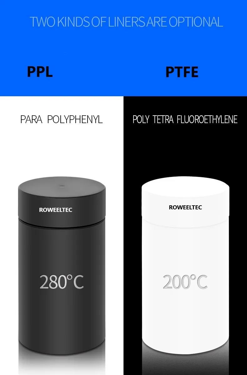 

25ml 50ml 100ml 150ml 200ml 250ml PTFE chamber for Autoclave Hydrothermal Synthesis Reactor Kettle 1pc ATT