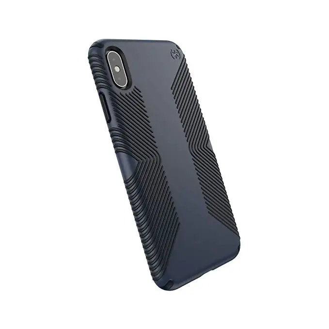 Чехол для Apple iphone Xs Max, 10 футов, протестированный на падение, резиновые гребни, ударопрочный чехол для iphone XR с логотипом - Цвет: Deep blue
