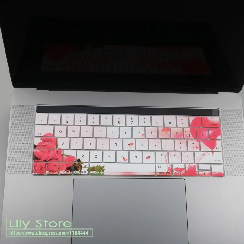 Крышка клавиатуры для Apple Macbook Pro 13 15 дюймов A1707/A1706 A2159 A1990/A1989 с сенсорной панелью модель США Силиконовый протектор кожи
