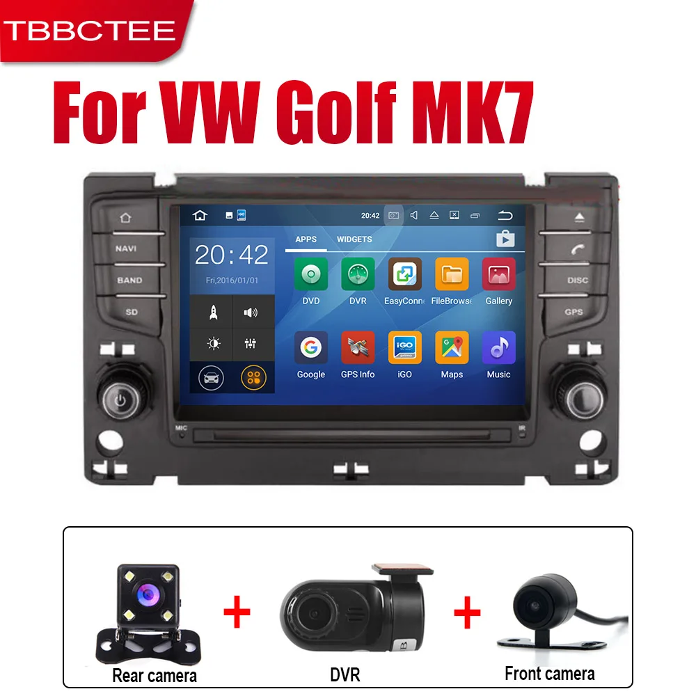 TBBCTEE Android автомобильное радио стерео gps навигация для Volkswagen Golf MK7 2013~ Bt wifi 2din автомобильное радио стерео Мультимедиа - Цвет: Extre Items