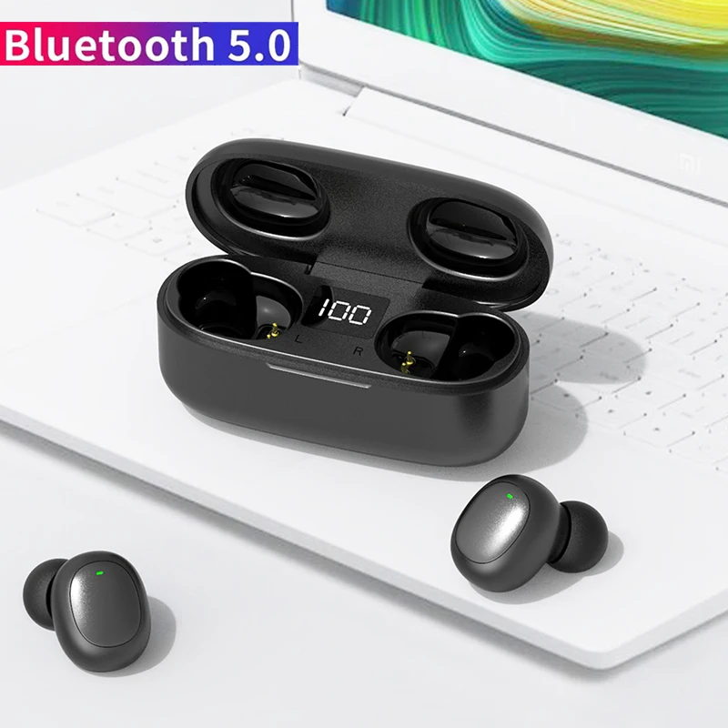 CLAITE беспроводные TWS Hifi наушники bluetooth 5,0 TWS bluetooth наушники светодиодный дисплей водонепроницаемые спортивные наушники-вкладыши
