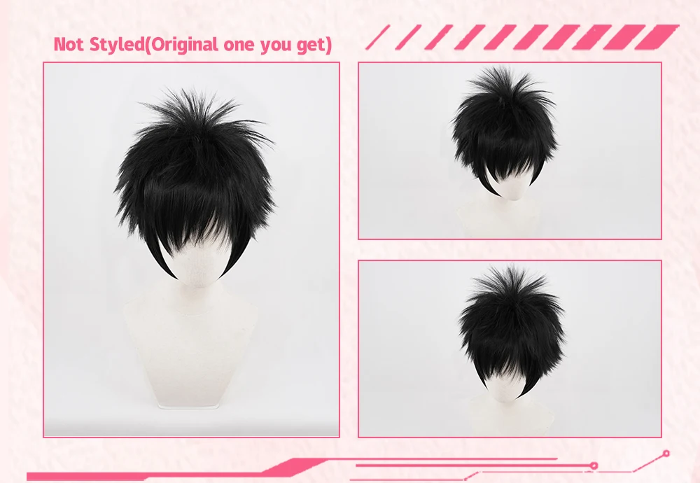 Anihut Dabi My Hero Academia Cosplay Wig Synthetic Black Hair Anime Boku No Heat Resistant -Zentai shop online H05daa78ebc644bb0befcc2de6a641bfab.jpg