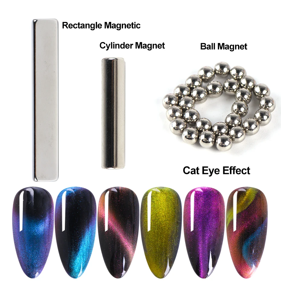 1pcs Cat's Eye Manicure Magnet Stick For Gel Nail Polish 3D Line Strip Multi Shape Design Magnetic Pen Board Tools LA1612