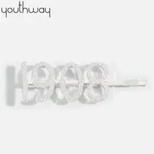 1908 жемчужные заколки для волос с цифрами и цифрами, заколки для волос, индивидуальные стильные китайские аксессуары для волос для девочек