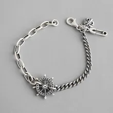 EDS, серебро 925, женские модные браслеты, 925 пробы, серебряный якорь, браслеты на цепочке, женские корейские модные ювелирные изделия