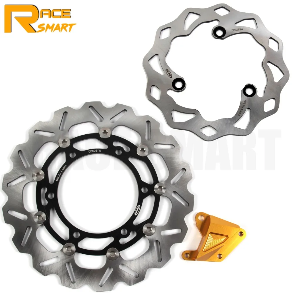 Rider Мотоцикл CNC передний задний тормозной диск для KAWASAKI NINJA 250 R 250 2008-2011 плавающие мотоциклы тормозные роторы 2009