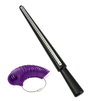 

US EU Standard Ring Size Mandrel Stick Finger Gauge Ring Sizer Measuring Jewelry Tool Set Ring Size Fashion Jewellery Tools