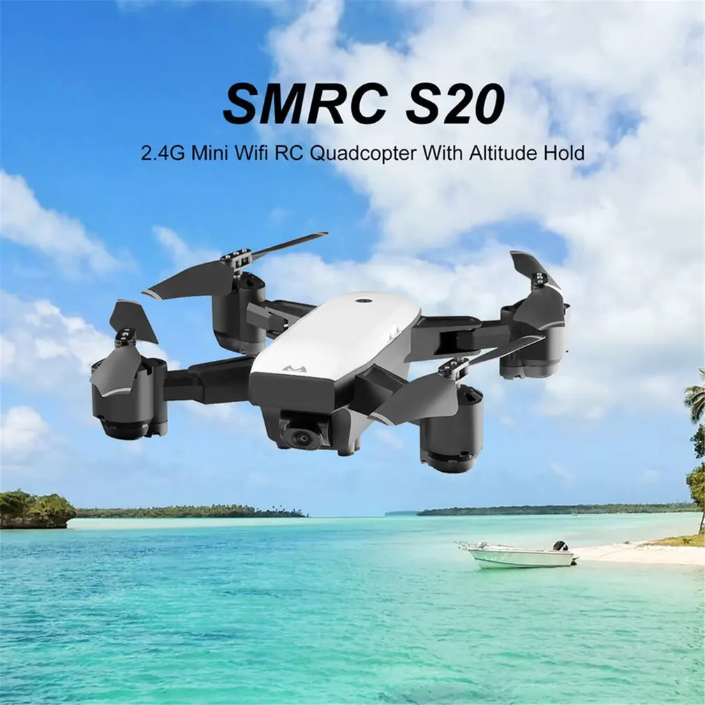 SMRC S20 складной 6-осевой Гиро FPV HD 1080P Квадрокоптер с дистанционным управлением с 360 сальто Широкий формат Камера 1080P удержания высоты двойной батареи