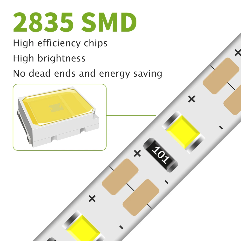 Неполярный Диммируемый USB СВЕТОДИОДНЫЙ светильник DC5V лампа лента ярче SMD 2835 50 см 1 м 2 м 3 м 4 м 5 м холодный белый теплый белый светодиодный светильник