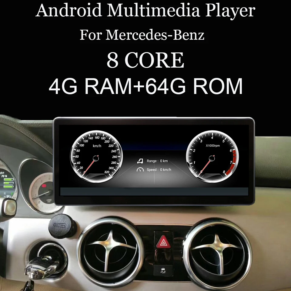 Discount Car radio Android multimedia audio player For Mercedes Benz GLK X204 2013-2015 10.25 inch touch screen GPS Support Carplay 0
