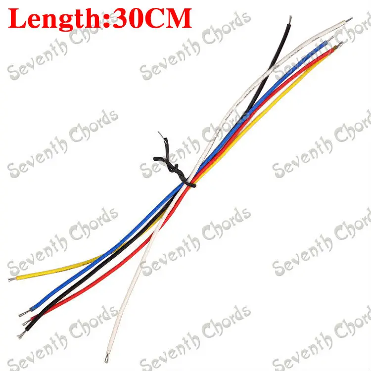 

20 Pcs/Pack Multicolor 22AWG Copper Electric Guitar Bass Pickup Hookup Wire Lead Cable / 30cm