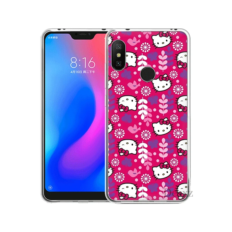 Мобильный чехол для телефона для Xiaomi mi 5 5S 6 mi x 2S 8 A1 A2 5X 6X Lite F1 9 9T MAX 3 A3 Pro CC9 CC9E крышка рисунок «Hello Kitty» милый - Цвет: H9